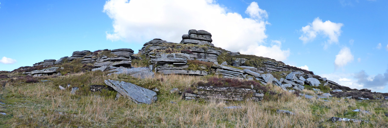 Panorama of the summit, from the south