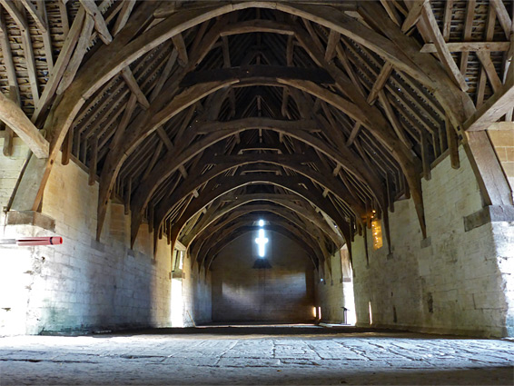 Interior of the barn