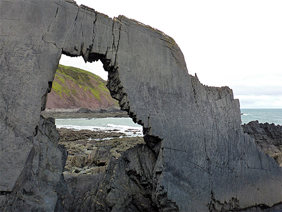 Jagged arch at Brownspear Point