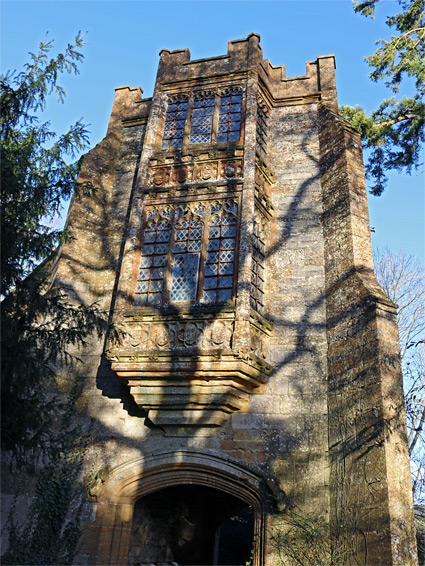 Frontage of the abbot's porch