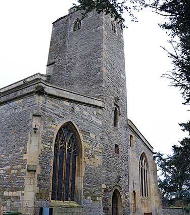 Front of the church