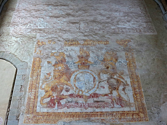 Wall painting in the north transept