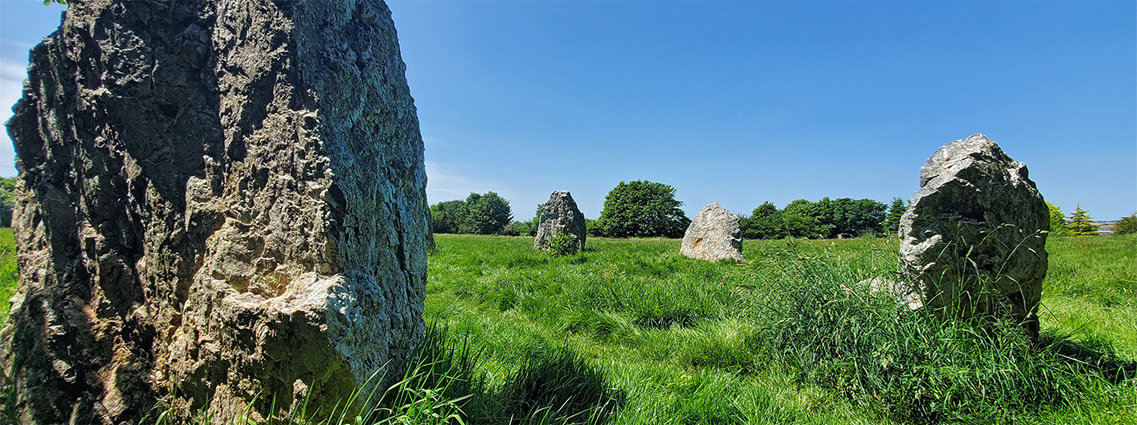 Large and small stones