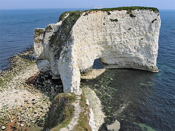 End of the unofficial path towards Old Harry Rocks