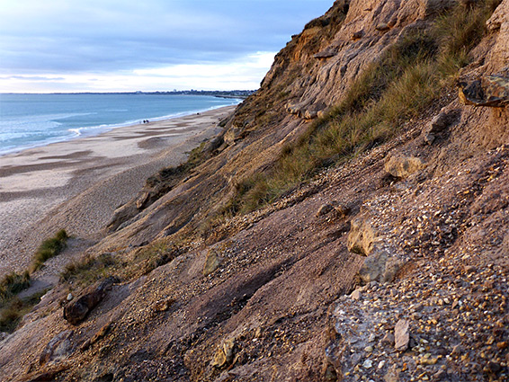 Cliff and beach