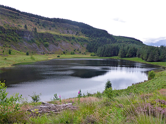 Northeast side of the lake