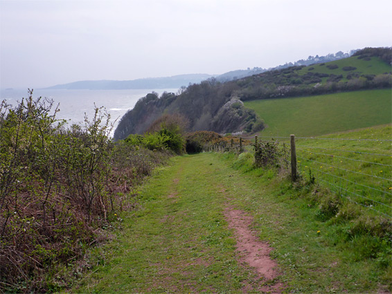 The coast path near Mackerel Cove