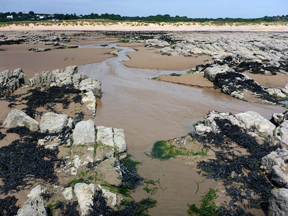 Rock and sand beach