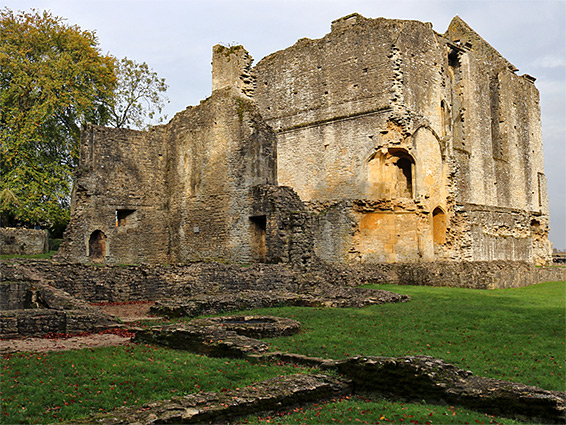 The hall and solar, from the southwest