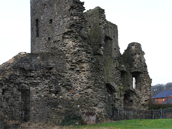 Interior of the gatehouse towers