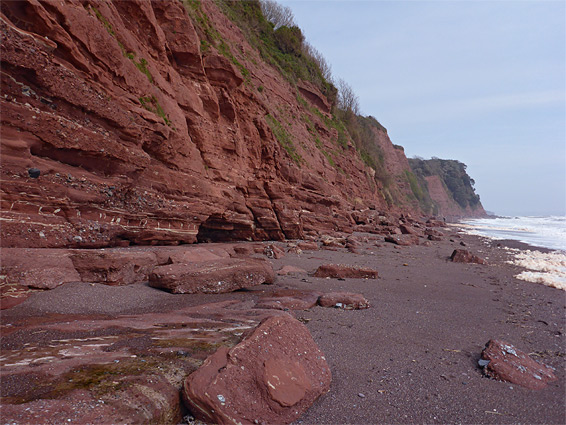 Above the Red cliffs at Ness Cove