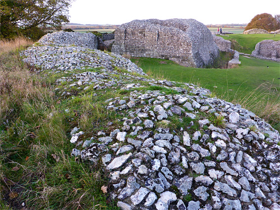 New hall and the keep