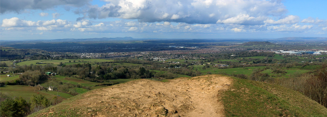 Panoramic view to the north