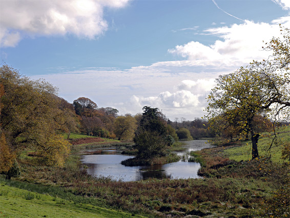 Lake in a nearby valley