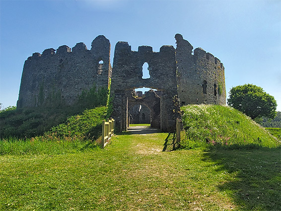 The gatehouse, at the front of the castle