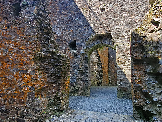Walls near the gatehouse