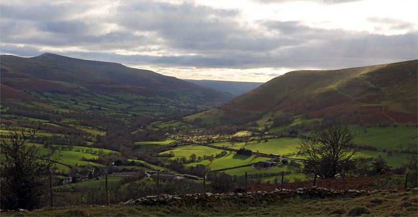 Rhiangoll valley