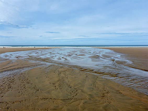 Sand and water, Rhossili Bay
