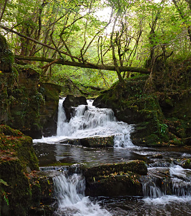 Rhyd-goch waterfall