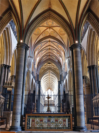 East side of the altar