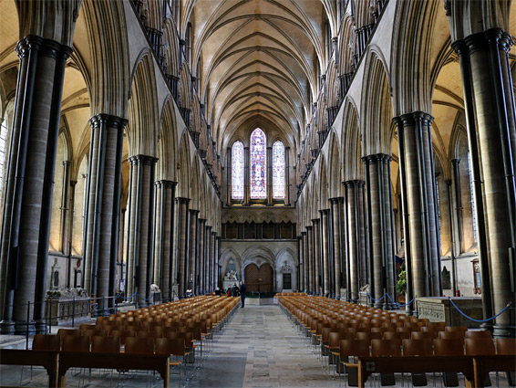 Nave, looking west