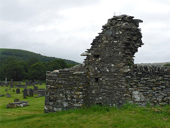 Interior of the west wall