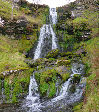 Three small waterfalls